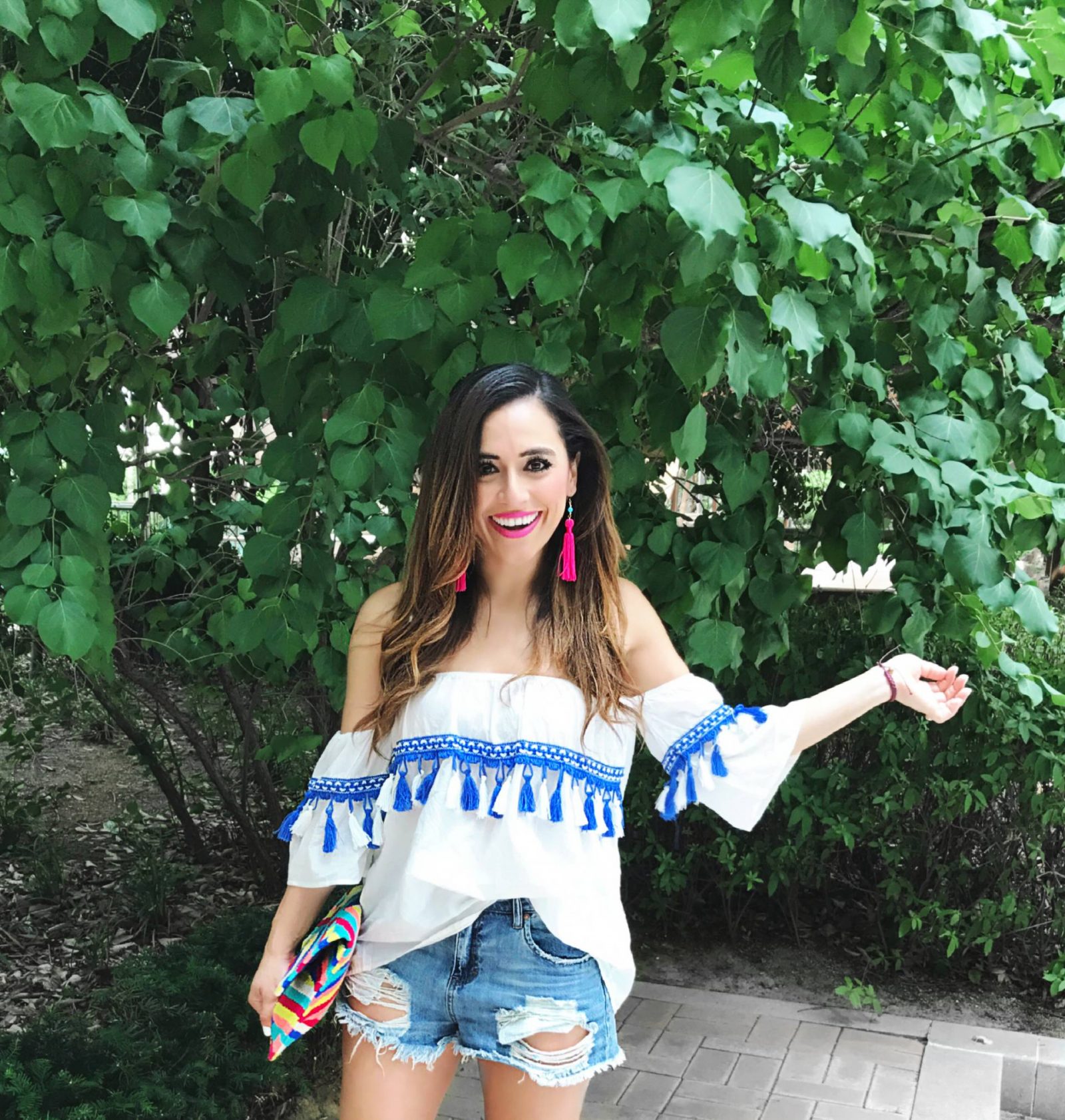 summer tassel top + life lately