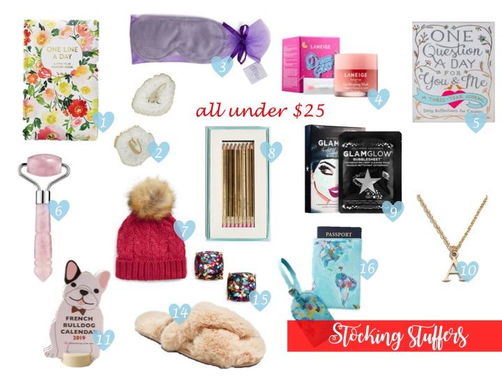 gift guide | stocking stuffers and gifts under $25